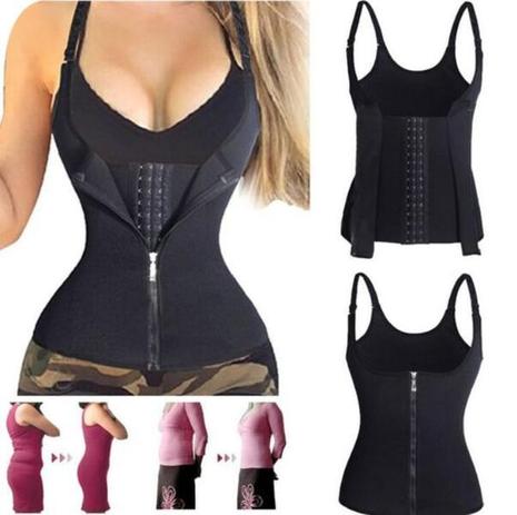 Cinta Ajustavel Modeladora Redutora Colete Com Zíper E Alças Tam: XXL = GG- Spots burn - Impot capas Menor preço em Cinta Ajustavel Modeladora Redutora Colete Com Zíper E Alças Tam: XXL = GG- Spots burn - Impot capas