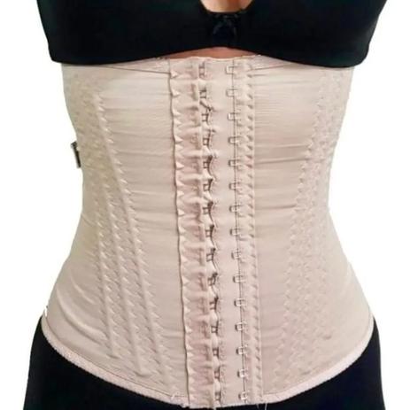 Cinta Feminina Redutora Abdominal 12 Barbatanas -BEGE M - CATARINA Menor preço em Cinta Feminina Redutora Abdominal 12 Barbatanas -BEGE M - CATARINA