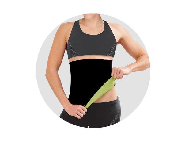 Cinta Modeladora Fitnow Belt - Preta - Polishop Menor preço em Cinta Modeladora Fitnow Belt - Preta - Polishop