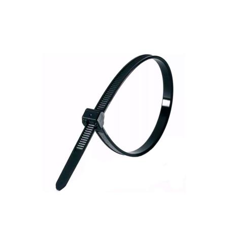 Cinta Plástica Abraçadeira Nylon 40cm 100 Unidades Preta - Yonic Menor preço em Cinta Plástica Abraçadeira Nylon 40cm 100 Unidades Preta - Yonic
