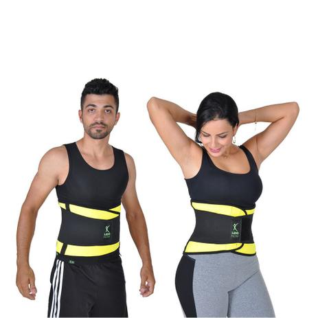 Cinta Térmica Less Now Modela e queima Gordura Amarelo e Preto Unisex Menor preço em Cinta Térmica Less Now Modela e queima Gordura Amarelo e Preto Unisex