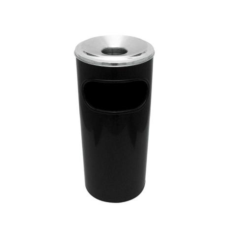 Cinzeiro Lixeira Plástico Preto JSN Menor preço em Cinzeiro Lixeira Plástico Preto JSN