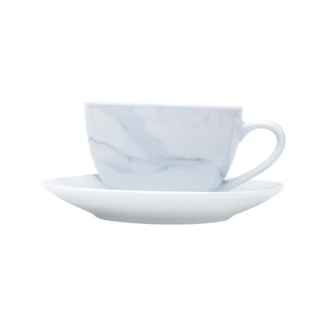 Cj 6 Xícaras De Chá C/Píres Porcelana Marble 250Ml - F9-17311 - Rojemac Menor preço em Cj 6 Xícaras De Chá C/Píres Porcelana Marble 250Ml - F9-17311 - Rojemac