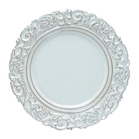 Menor preço em Cj 6Pcs Sousplat De Plástico Apolo Azul E Marrom - F9-30433 - Rojemac