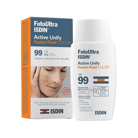 Clareador Facial Isdin - FotoUltra Active Unify Fusion Fluid Color FPS 99 Menor preço em Clareador Facial Isdin - FotoUltra Active Unify Fusion Fluid Color FPS 99