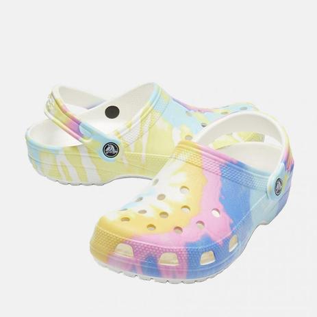 crocs white multi