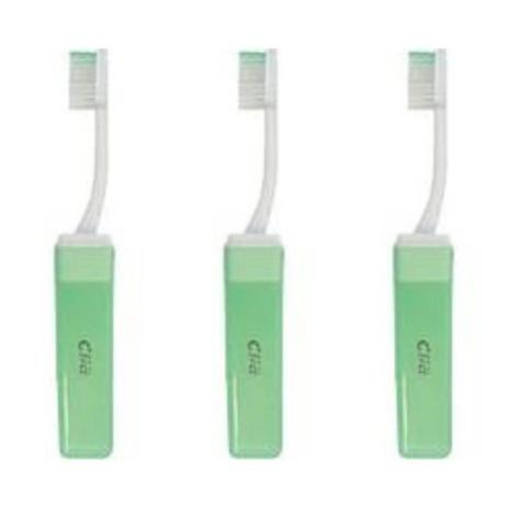 Clia Viagem Escova Dental Média (Kit C/03) Menor preço em Clia Viagem Escova Dental Média (Kit C/03)