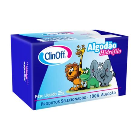 Clin Off Algodão Rolo 250g Menor preço em Clin Off Algodão Rolo 250g