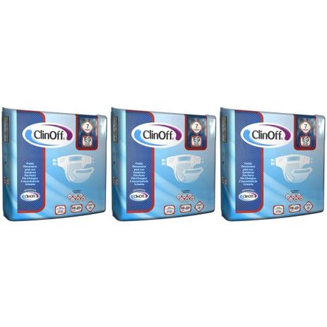 Clin Off Fralda Geriátrica EG C/7 (Kit C/06) Menor preço em Clin Off Fralda Geriátrica EG C/7 (Kit C/06)
