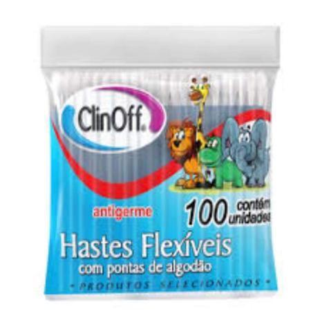 Clin Off Hastes Flexíveis C/100 Menor preço em Clin Off Hastes Flexíveis C/100