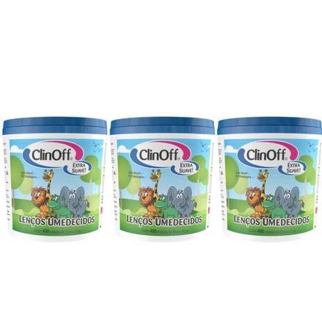 Clin Off Lenços Umedecidos Infantil Balde Azul C/400 (Kit C/03) Menor preço em Clin Off Lenços Umedecidos Infantil Balde Azul C/400 (Kit C/03)