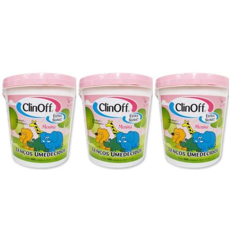Clin Off Lenços Umedecidos Infantil Balde Rosa C/400 (Kit C/03) é boa?