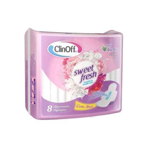 Clin Off Suave Absorvente Higiênico C/ Abas C/8 Menor preço em Clin Off Suave Absorvente Higiênico C/ Abas C/8