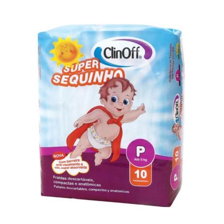 Clin Off Super Sequinho Fralda Infantil PP C/10 Menor preço em Clin Off Super Sequinho Fralda Infantil PP C/10