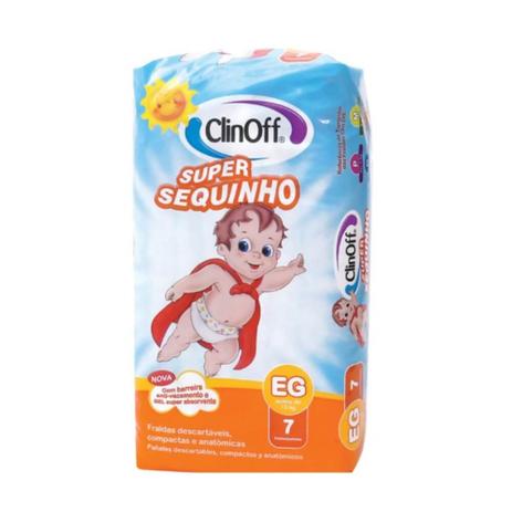 Clin Off Super Sequinho Fralda Infantil XG C/7 Menor preço em Clin Off Super Sequinho Fralda Infantil XG C/7