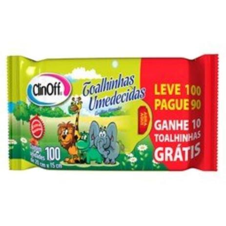 Clin Off Toalhas Umedecidas Infantil C/100 Menor preço em Clin Off Toalhas Umedecidas Infantil C/100