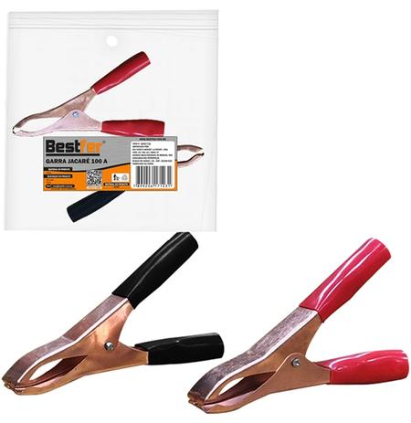 Clips de metal tipo garra jacare para terminais eletricos 100a com 2 pecas - Rio chens Menor preço em Clips de metal tipo garra jacare para terminais eletricos 100a com 2 pecas - Rio chens
