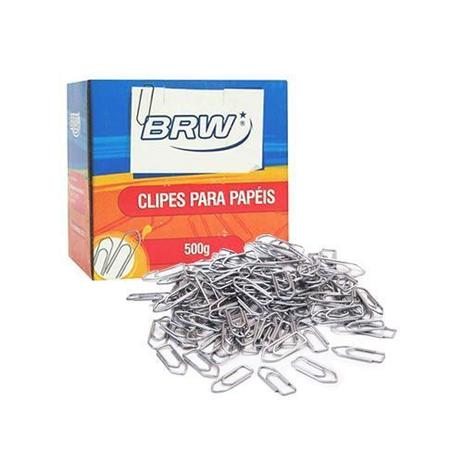 Clips de Papel Galvanizado nº 8.0 BRW caixa com 500gr Menor preço em Clips de Papel Galvanizado nº 8.0 BRW caixa com 500gr