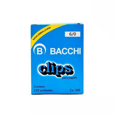 Clips Galvanizado 6/0 Com 50 Unidades - Bacchi Menor preço em Clips Galvanizado 6/0 Com 50 Unidades - Bacchi