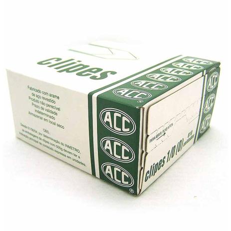 Clips n.1/0 galvanizado caixa com 500g / 810un / acc Menor preço em Clips n.1/0 galvanizado caixa com 500g / 810un / acc