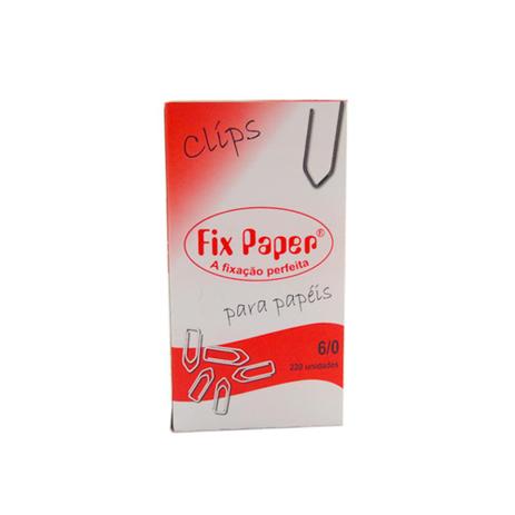 Clips Numero 6/0 220 Unidades Fix Paper Menor preço em Clips Numero 6/0 220 Unidades Fix Paper