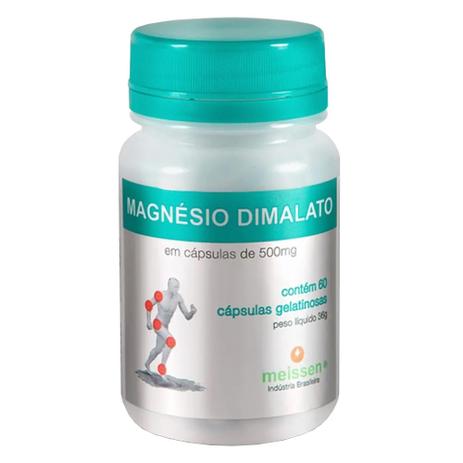 Cloreto de Magnésio Dimalato Meissen 60 cápsulas 500mg Menor preço em Cloreto de Magnésio Dimalato Meissen 60 cápsulas 500mg