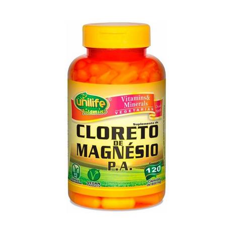 Cloreto de Magnésio P.A. - 120 cápsulas - Unilife é boa?