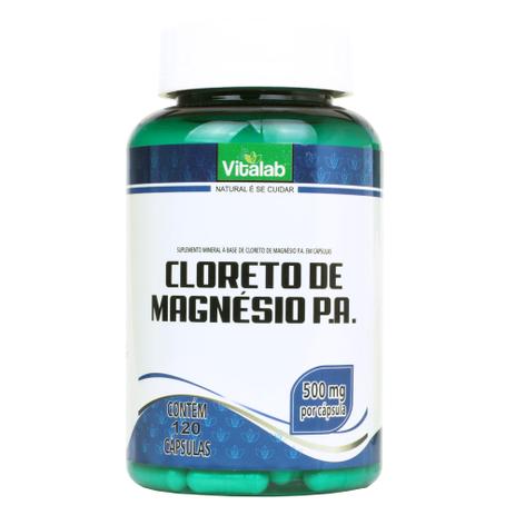Cloreto de Magnésio P.A. (500mg) 120 Cápsulas - Vitalab é boa?