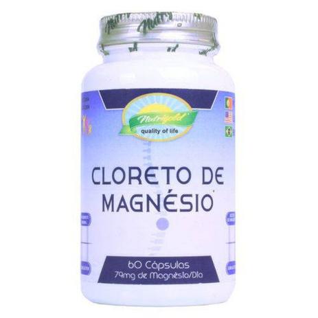Cloreto de Magnésio P.A. 60 Cápsulas 79mg de magnésio/dose - Nutrigold Menor preço em Cloreto de Magnésio P.A. 60 Cápsulas 79mg de magnésio/dose - Nutrigold