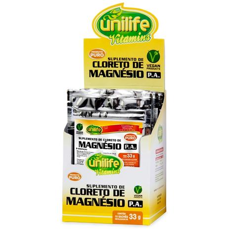 Cloreto de Magnésio P.A. caixa com 10 Sachês de 33g cada - Unilife é boa?