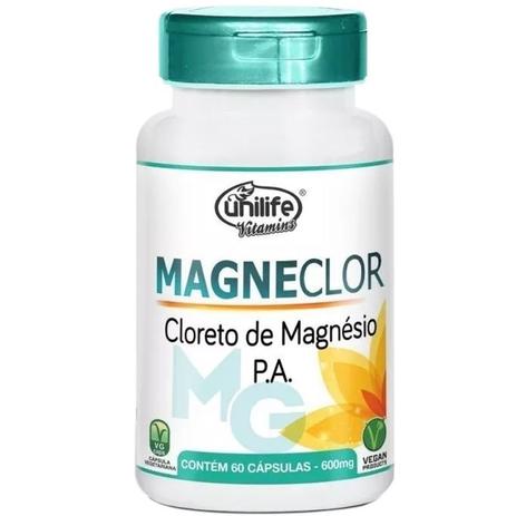 Menor preço em Cloreto de Magnésio P.A Magneclor Unilife 120 Cápsulas