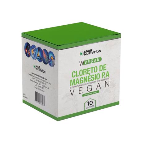 Cloreto de Magnésio Pa - Wvegan - 10 Sachês de 33g Menor preço em Cloreto de Magnésio Pa - Wvegan - 10 Sachês de 33g