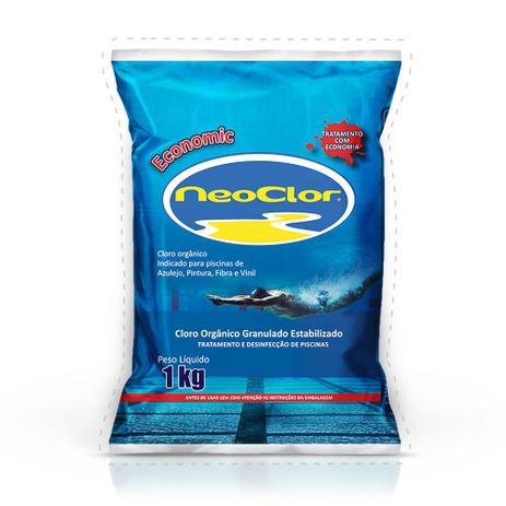 Cloro economic neoclor refil 1kg (kit com 4 unidades) Menor preço em Cloro economic neoclor refil 1kg (kit com 4 unidades)