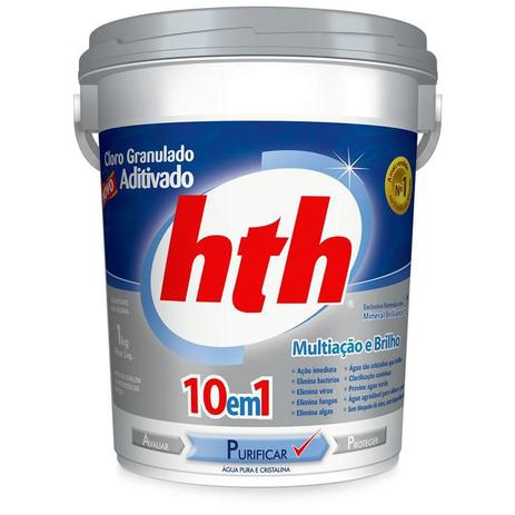 Cloro HTH Granulado Multiação + Brilho 1 Kg Menor preço em Cloro HTH Granulado Multiação + Brilho 1 Kg