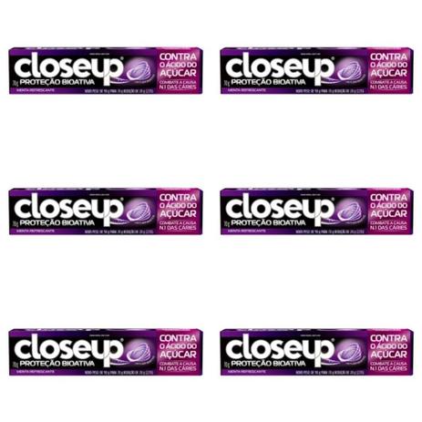 Close Up Proteção Bioativa Creme Dental 70g (Kit C/06) Menor preço em Close Up Proteção Bioativa Creme Dental 70g (Kit C/06)