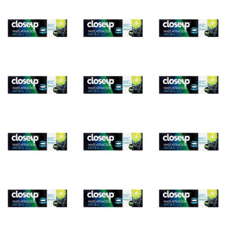 Close Up White Attraction Creme Dental Natural Smile 70g (Kit C/12) Menor preço em Close Up White Attraction Creme Dental Natural Smile 70g (Kit C/12)