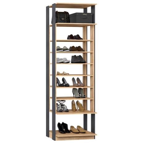 Closet 8 Prateleiras 70 cm Carvalho Mel/Espresso - Bentec móveis é boa?