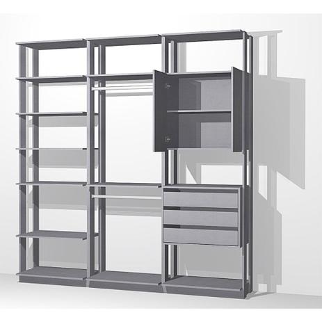 Closet Guarda Roupa 1 Armário 3 Gavetas 2 Cabideiros e Prateleiras - Bentec é boa?