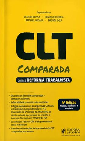 Clt comparada com a reforma trabalhista - Juspodivm Menor preço em Clt comparada com a reforma trabalhista - Juspodivm