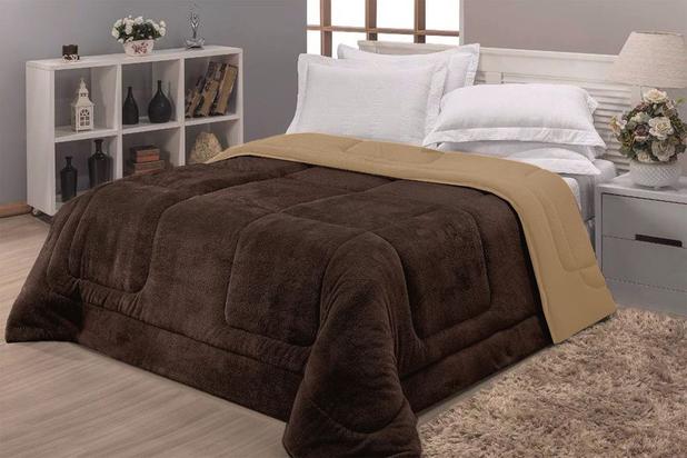 Coberdrom Casa Dona Casal Tabaco 220x240cm Menor preço em Coberdrom Casa Dona Casal Tabaco 220x240cm