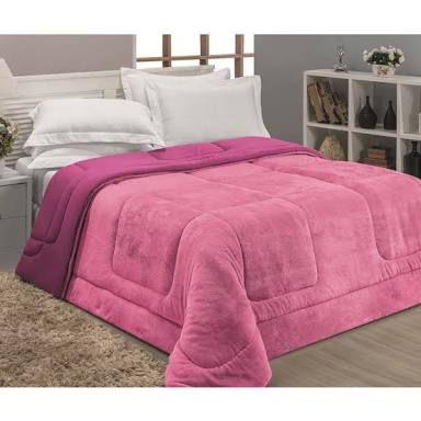 Coberdrom Casal Padrão Malha Penteada Dupla Face - Rosa - Vivart Menor preço em Coberdrom Casal Padrão Malha Penteada Dupla Face - Rosa - Vivart