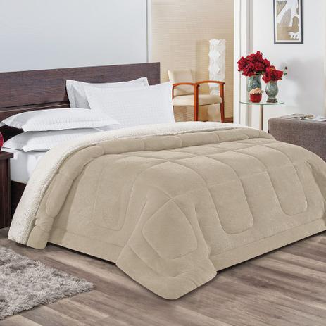 Coberdrom Casal Queen Everest Sherpa e Manta Microfibra 1 Peça - Cáqui - Bia enxovais Menor preço em Coberdrom Casal Queen Everest Sherpa e Manta Microfibra 1 Peça - Cáqui - Bia enxovais