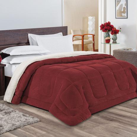Coberdrom Casal Queen Everest Sherpa e Manta Microfibra 1 Peça - Vermelho - Bia enxovais Menor preço em Coberdrom Casal Queen Everest Sherpa e Manta Microfibra 1 Peça - Vermelho - Bia enxovais