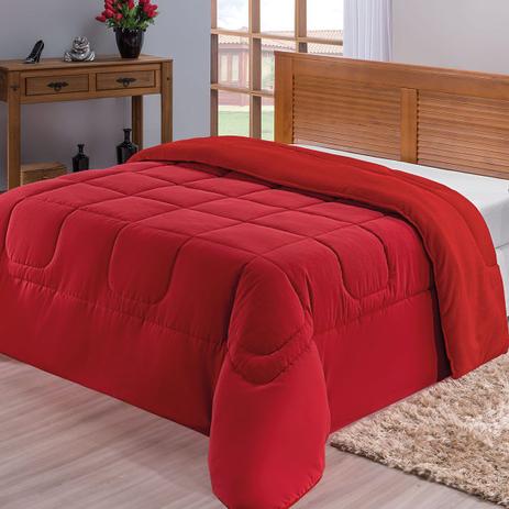 Coberdrom Dupla Face Vermelho Queen Malha 100 Algodão Manta Microfibra - Dourados enxovais Menor preço em Coberdrom Dupla Face Vermelho Queen Malha 100 Algodão Manta Microfibra - Dourados enxovais
