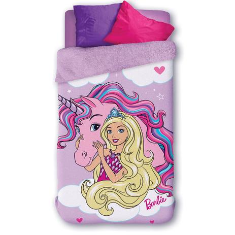 Coberdrom Fleece Dupla Face Barbie Reinos Mágicos - Lepper - Companhia fabril lepper Menor preço em Coberdrom Fleece Dupla Face Barbie Reinos Mágicos - Lepper - Companhia fabril lepper