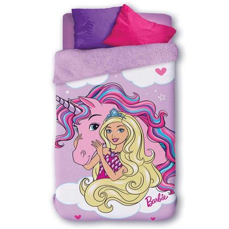 Coberdrom Fleece Infantil Menina Dupla Face Barbie Reinos Mágicos - Lepper Menor preço em Coberdrom Fleece Infantil Menina Dupla Face Barbie Reinos Mágicos - Lepper