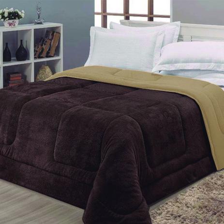 Coberdrom Plush Casa Dona Tabaco Solteiro 160 x 220 cm Menor preço em Coberdrom Plush Casa Dona Tabaco Solteiro 160 x 220 cm