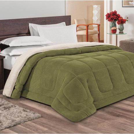 Coberdrom Queen Everest 01 Peça Dupla Face Sherpa/Manta - Verde - Bia enxovais Menor preço em Coberdrom Queen Everest 01 Peça Dupla Face Sherpa/Manta - Verde - Bia enxovais