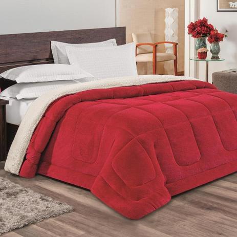 Coberdrom Queen Everest 01 Peça Dupla Face Sherpa/Manta - Vermelho - Bia enxovais Menor preço em Coberdrom Queen Everest 01 Peça Dupla Face Sherpa/Manta - Vermelho - Bia enxovais