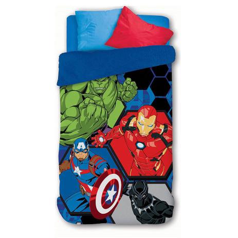 Menor preço em Coberdrom Solteiro Infantil Sherpa Dupla Face Vingadores Lepper